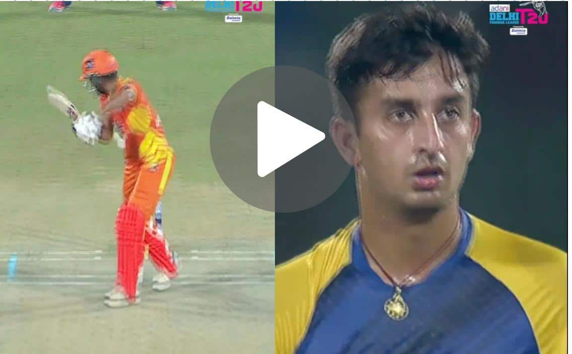 [Watch] Aayush Thakur's Double Strike In Power-Play Derails West Delhi In DPL 2024